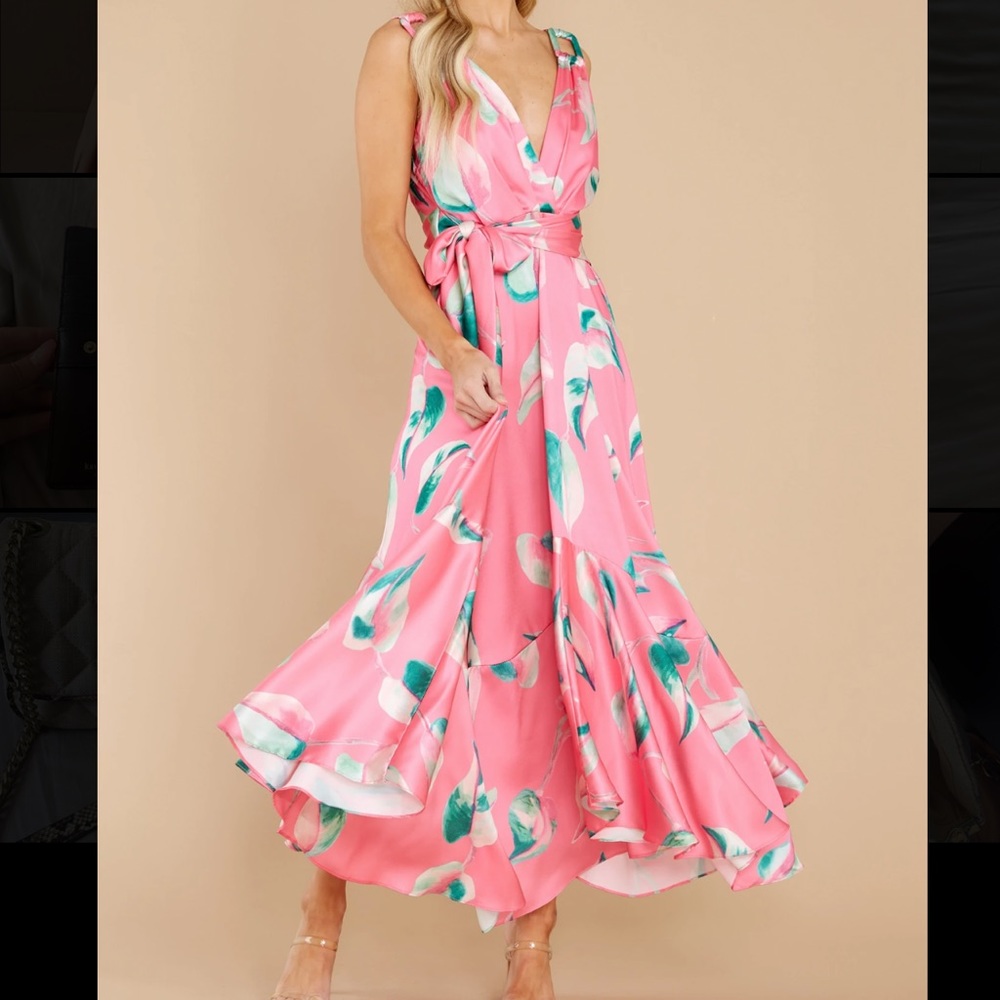 Pink Floral Dress